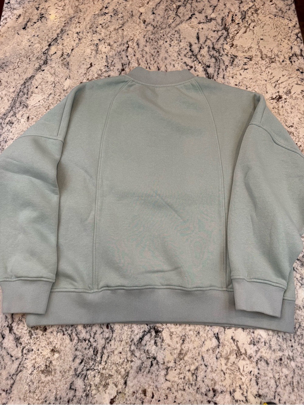 Mono B 3XL Sage Green Oversized Quarter Zip Pullover Sweatshirt - Picture 9 of 9